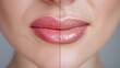 © Zaleman - Correction of women's lips before and after. Hyaluronic acid injection. Procedure for treating beauty lip lines.