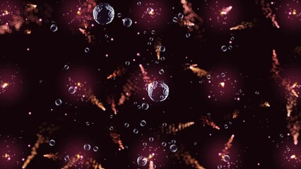Wall Mural - abstract beautiful illustration of the creation of the big bang universe. a bright flash of light, a