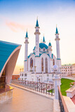 Fototapeta Zwierzęta - The Kul Sharif Mosque in sunset time. Kazan Kremlin. Republic of Tatarstan. Kazan. Russia