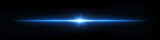 Fototapeta Sawanna - Blue light flare - flash light streak ray