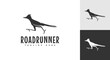 roadrunner logo vector illustration, silhouette logo template