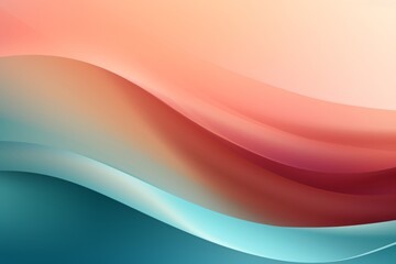 Teal to Rose Gold abstract fluid gradient design, curved wave in motion background for banner, wallpaper, poster, template, flier and cover