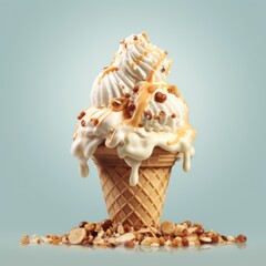 Wall Mural - Indulge in Creamy Delights with Our HighQuality Ice Cream