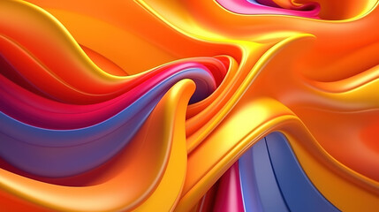Wall Mural - Abstract Colorful shape background, Bright color
