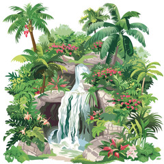  Tropical Jungle Landscape Design Elements and Object