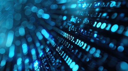 Abstract digital data stream background