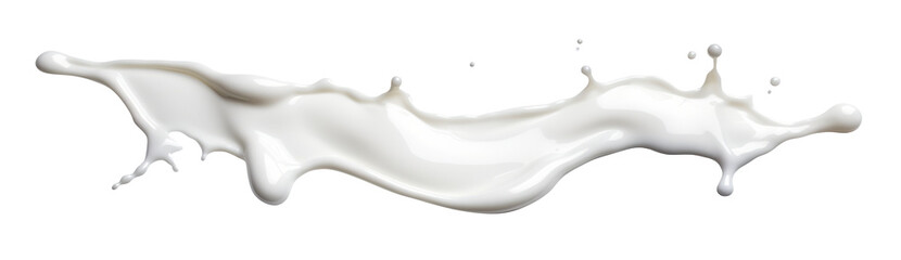 Poster - Splash of milk or cream, cut out