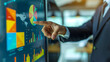 © Slowlifetrader - Financial dashboard showing diversification of investment or asset allocation or portfolio management on stock market and fund