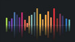wallpaper of stock market, colorful of stock histogram or graph or chart