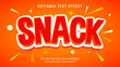 © hiznysyahril - Snack 3d editable text effect