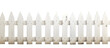 © mashimara - White picket fence isolated on white, home and property concept.