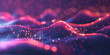 Abstract futuristic background with PINK blue glowing neon moving highspeed wallpaper, Abstract red energy waves from particles of futuristic hi-tech glowing