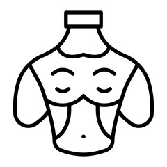 Wall Mural - Chest Line Icon