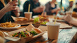 © mattegg - Group of People Eating Food at Table