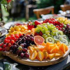 Wall Mural - fruits and berries