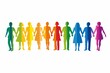 LGBTQ Pride artisanal. Rainbow colorful journey colorful e diversity Flag. Gradient motley colored diversity evaluation LGBT rights parade festival zinnwaldite brown diverse gender illustration