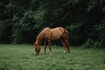 Wall Mural - horse in the meadow