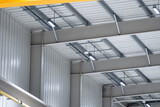 Fototapeta  - modern LED lighting - warehouse - financial savings and improved brightness