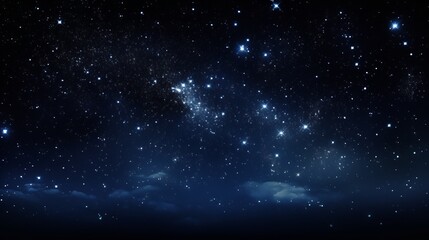 Wall Mural - Real photograph of stars in the night sky. Ideal as a background