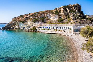 Wall Mural - View of Rema beach with turquoise crystal clear sea water, Kimolos island, Cyclades, Greece