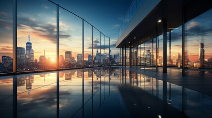 Wall Mural - glass modern bullding
