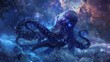 octopus fantasy galaxy art