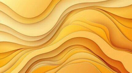 Wall Mural - modern wave curve abstract presentation background. Luxury paper cut background. Abstract decoration, golden pattern, halftone gradients