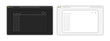© 11ua - Web browser window template. Empty browser window on transparent background. Empty web page mockup with toolbar.