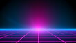 © ma - Cyberspace grid background, blockchain and abstract technology background