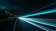 © Irfan - car parking on the road with traffic light trails ,long shutter speed exposure abstract