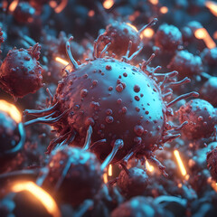 Wall Mural - 3d rendered illustration of a virus