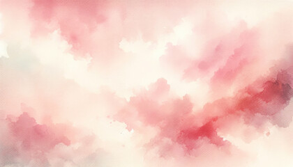 Wall Mural - Abstract soft pink watercolor wash with beautiful paper texture nuances.