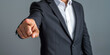 © Michael - Unrecognizable Businessman pointing his finger at the camera, panorama