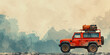 © pickypix - road trip to adventure banner background copy space area
