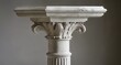  Elegant marble column with intricate carvings
