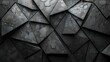 Black triangle background, beautiful texture, 3d rendering.