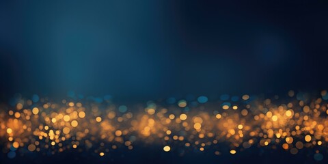 Wall Mural - abstract background with golden lights. generative ai.