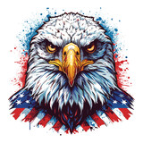 Fototapeta  - american eagle with background