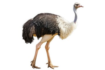 ostrich isolated on white background