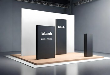 mockup of a display booth for a tradeshow