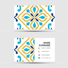 Wall Mural - Business card design. With abstract pattern. Vector element vintage style. illustration EPS10.