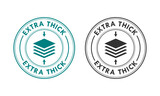 Fototapeta  - Extra thick design logo template illustration
