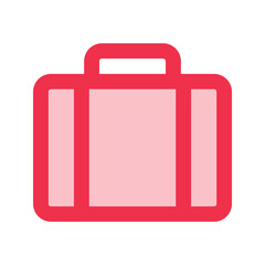 Canvas Print - suitcase outline fill icon