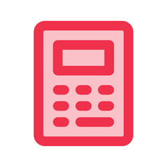 Sticker - calculator outline fill icon