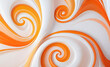 Farbenfroher, glatter, abstrakter Hintergrund mit orangefarbener und weißer Textur. Hochwertiges, kostenloses Stockfoto-Bild mit einem orangefarbenen, weißen.