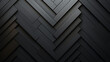 Modern Black Wooden Panel Texture, sophisticated close-up of modern black wooden panels arranged in a herringbone pattern, 
