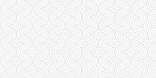 Minimal Diamond Geometric Waves Spiral Pattern And Abstract Circle Wave Line. Gray Seamless Tile Stripe Geomatics Overlapping Create Retro Square Line Backdrop Pattern Background. Overlapping Pattern.