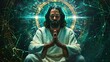 technology digital Lord Jesus Christs teachings enhance cybersecurity meditating on divine protection in digital realms