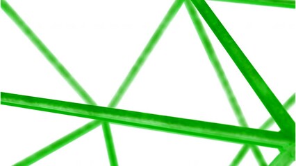 Wall Mural - futuristic colorful connected structure on a white background. design. straight metal rods connected