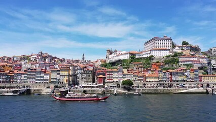 Wall Mural - The historic city center of the city of Porto , in Europe, in Portugal, in the North, in summer, on a sunny day.
